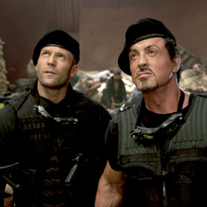 Jason Statham, Sylvester Stallone, The Expendables Jason Statham, Sylvester Stallone, The Expendables